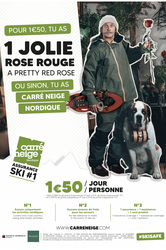 Affiche Carré Neige Nordique 2024 A4