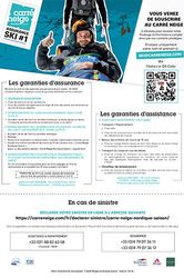 Dépliant Simplifié Carré Neige Nordique Saison 2025