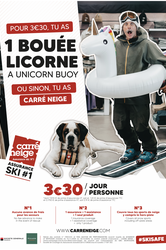 Affiche Carré Neige 2024 A A3